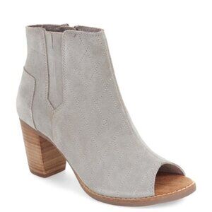 TOM'S Majorca Peep Toe Booties.